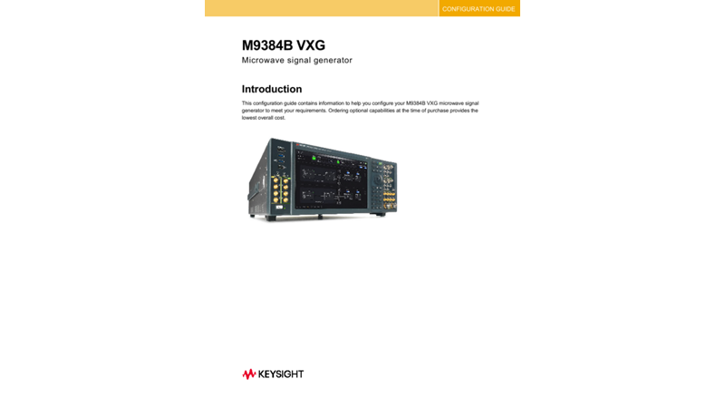 M9384B VXG Microwave Signal Generator | Keysight